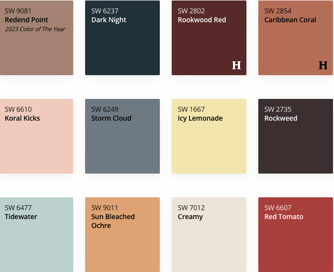 Sherwin Williams Color Mix 2025 - Kindred Palette